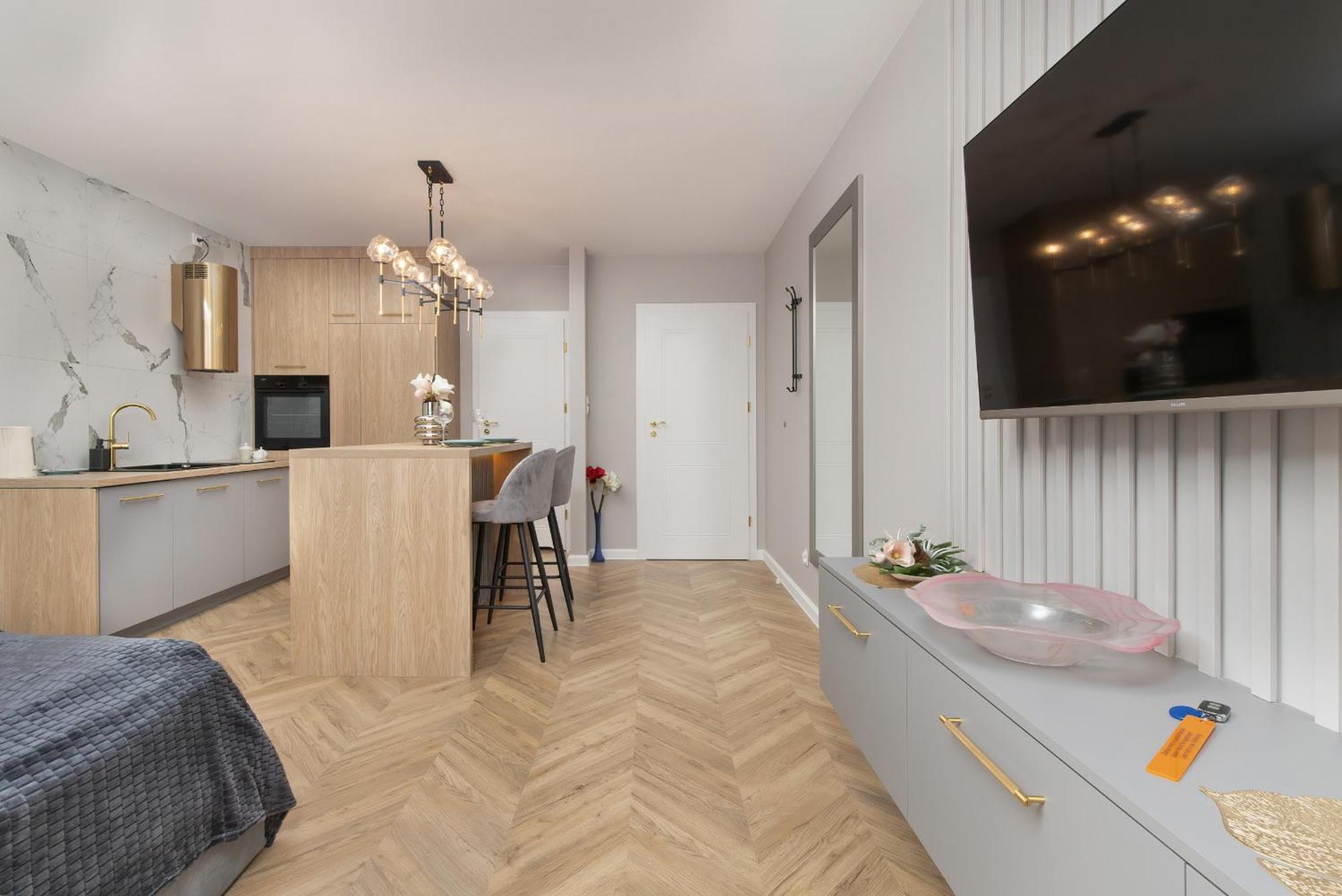 Elegant Studio For 2 People In Gdansk By Noclegi Renters Luaran gambar